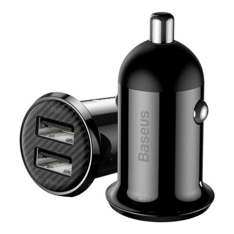 BASEUS ŁADOWARKA SAMOCHODOWA CCALLP-01 2XUSB 4.8A (CZARNA) BASEUS ŁADOWARKA SAMOCHODOWA CCALLP-01 2XUSB 4.8A (CZARNA)