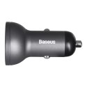 BASEUS ŁADOWARKA SAMOCHODOWA Z WYŚWIETLACZEM,2XUSB