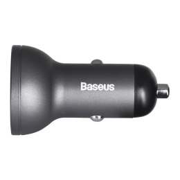 BASEUS ŁADOWARKA SAMOCHODOWA Z WYŚWIETLACZEM,2XUSB