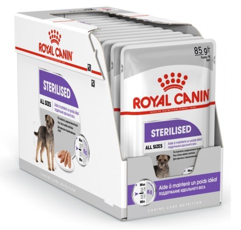 ROYAL CANIN CCN Sterilised Loaf - mokra karma dla psa dorosłego - 12x85 g ROYAL CANIN CCN Sterilised Loaf - mokra karma dla psa dorosłego - 12x85 g
