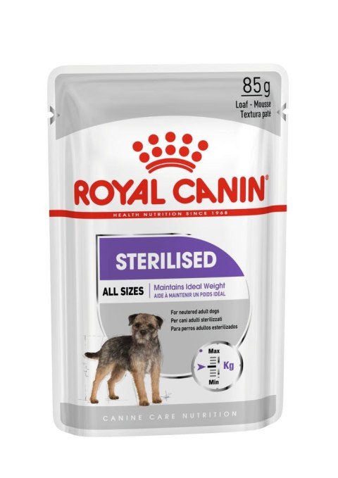 ROYAL CANIN CCN Sterilised Loaf - mokra karma dla psa dorosłego - 12x85 g ROYAL CANIN CCN Sterilised Loaf - mokra karma dla psa dorosłego - 12x85 g
