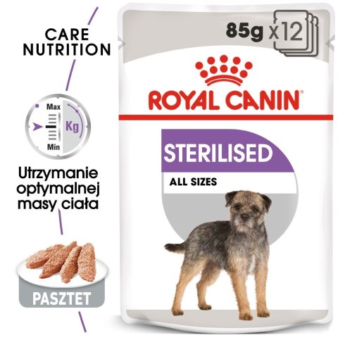 ROYAL CANIN CCN Sterilised Loaf - mokra karma dla psa dorosłego - 12x85 g ROYAL CANIN CCN Sterilised Loaf - mokra karma dla psa dorosłego - 12x85 g