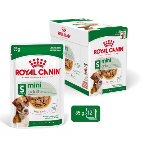 ROYAL CANIN SHN Mini Adult w sosie - mokra karma dla psa dorosłego - 12X85g ROYAL CANIN SHN Mini Adult w sosie - mokra karma dla psa dorosłego - 12X85g