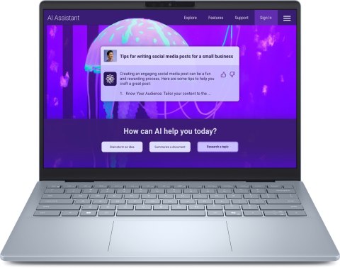 Dell 14 Plus Ultra 7 256V 14"QHD+ 2.5K WVA IPS 90 NT 16GB LPDDR5X SSD512 Arc Graphics No ODD 64Wh Win11