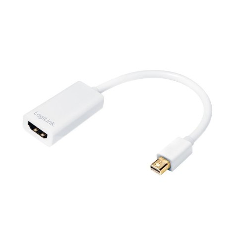 Adapter wideo Logilink | 19-pinowe HDMI typu A | żeńskie | Mini DisplayPort | męskie | białe | 0,1 m Adapter wideo Logilink | 19-pinowe HDMI typu A | żeńskie | Mini DisplayPort | męskie | białe | 0,1 m