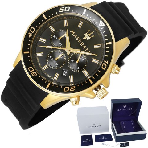 Zegarek Męski Maserati Sfida R8871640001 + BOX Zegarek Męski Maserati Sfida R8871640001 + BOX
