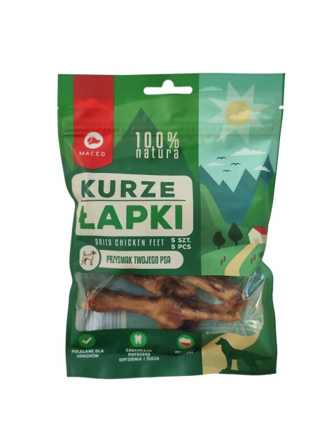 MACED Przysmak dla psa - kurze łapki 5szt. MACED Przysmak dla psa - kurze łapki 5szt.