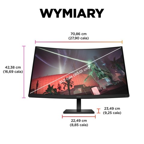 MONITOR HP LED, QHD 32" OMEN 32c (780K6E9) 165Hz MONITOR HP LED, QHD 32" OMEN 32c (780K6E9) 165Hz