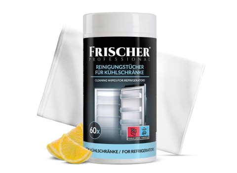 Wilgotne ściereczki do czyszczenia lodówek Frischer 60 szt Wilgotne ściereczki do czyszczenia lodówek Frischer 60 szt