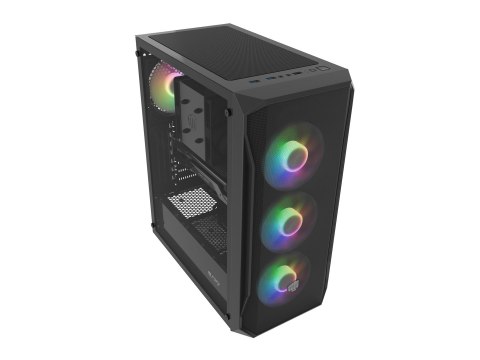 FURY OBUDOWA KOMPUTEROWA FURY SHOBO SH4F RGB MIDI Z OKNEM CZARNA FURY OBUDOWA KOMPUTEROWA FURY SHOBO SH4F RGB MIDI Z OKNEM CZARNA