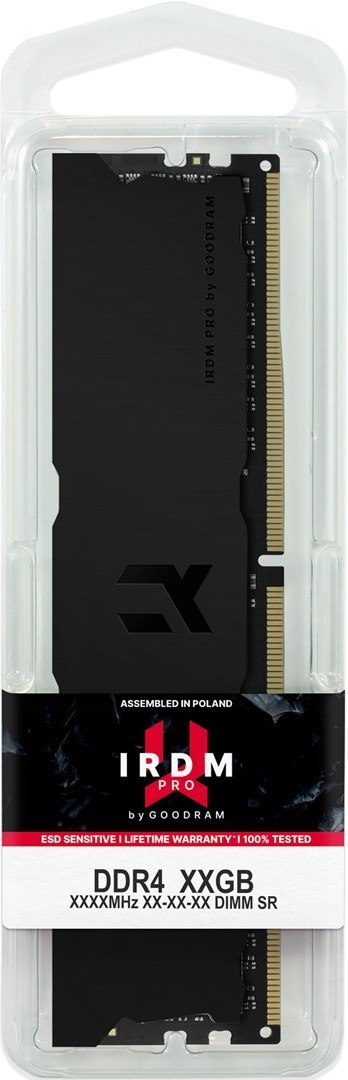 GOODRAM DDR4 IRP-K3600D4V64L18S/16GDC 16GB Dual Channel 3600MHz 18-22-22 Deep Black GOODRAM DDR4 IRP-K3600D4V64L18S/16GDC 16GB Dual Channel 3600MHz 18-22-22 Deep Black