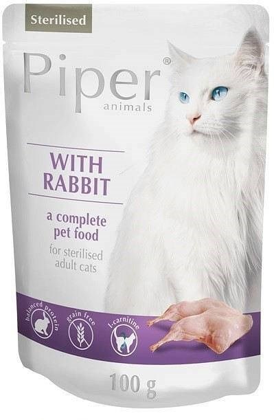 DOLINA NOTECI Piper Sterilised z królikiem - mokra karma dla kotów sterylizowanych - 100 g DOLINA NOTECI Piper Sterilised z królikiem - mokra karma dla kotów sterylizowanych - 100 g
