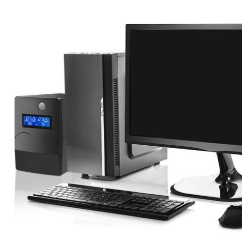QOLTEC ZASILACZ AWARYJNY UPS 450VA | 240W | LCD | USB | RJ45 QOLTEC ZASILACZ AWARYJNY UPS 450VA | 240W | LCD | USB | RJ45