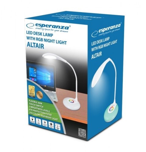 Lampka biurkowa LED Esperanza ALTAIR ELD102 (1m; Biały neutralny) Lampka biurkowa LED Esperanza ALTAIR ELD102 (1m; Biały neutralny)