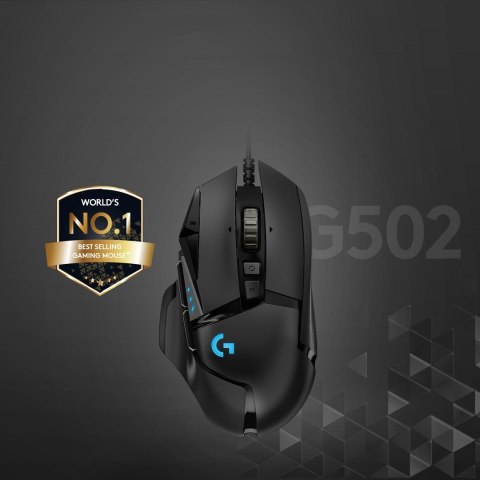 Mysz Logitech G502 Hero 910-005470 (optyczna; 16000 DPI; kolor czarny) Mysz Logitech G502 Hero 910-005470 (optyczna; 16000 DPI; kolor czarny)