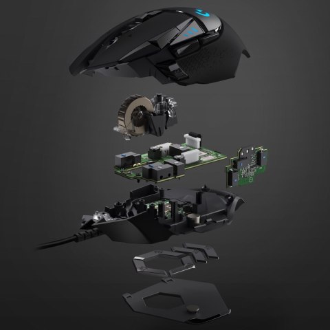 Mysz Logitech G502 Hero 910-005470 (optyczna; 16000 DPI; kolor czarny) Mysz Logitech G502 Hero 910-005470 (optyczna; 16000 DPI; kolor czarny)