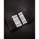 Czarne etui na karty ze skóry naturalnej z systemem RFID - 4U Cavaldi