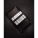 Czarne etui na karty ze skóry naturalnej z systemem RFID - 4U Cavaldi