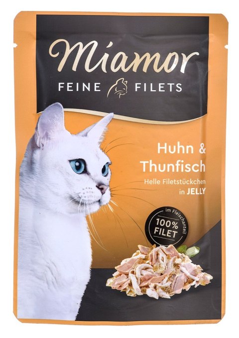 MIAMOR Feine Filets kurczak z tuńczykiem - saszetka 100g MIAMOR Feine Filets kurczak z tuńczykiem - saszetka 100g