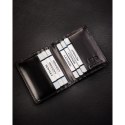 Skórzane, czarne etui na karty bez zapięcia z systemem RFID - 4U Cavaldi