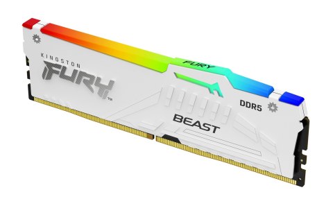 KINGSTON DDR5 32GB 6000MT/s CL30 DIMM FURY Beast White RGB XMP KINGSTON DDR5 32GB 6000MT/s CL30 DIMM FURY Beast White RGB XMP