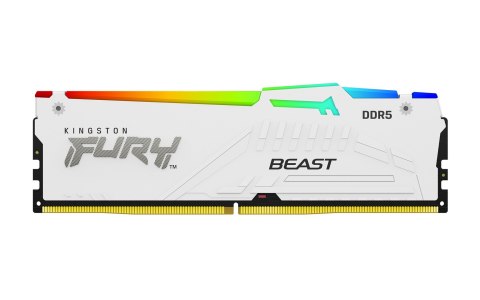 KINGSTON DDR5 32GB 6000MT/s CL30 DIMM FURY Beast White RGB XMP KINGSTON DDR5 32GB 6000MT/s CL30 DIMM FURY Beast White RGB XMP