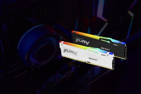 KINGSTON DDR5 32GB 6000MT/s CL30 DIMM FURY Beast White RGB XMP KINGSTON DDR5 32GB 6000MT/s CL30 DIMM FURY Beast White RGB XMP