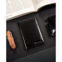 Czarne etui na karty i paszport wykonane ze skóry naturalnej - 4U Cavaldi