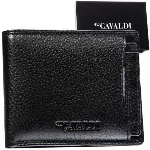 Poziome, czarne etui na karty ze skóry naturalnej zapakowane w eleganckie pudełko - 4U Cavaldi Poziome, czarne etui na karty ze skóry naturalnej zapakowane w eleganckie pudełko - 4U Cavaldi