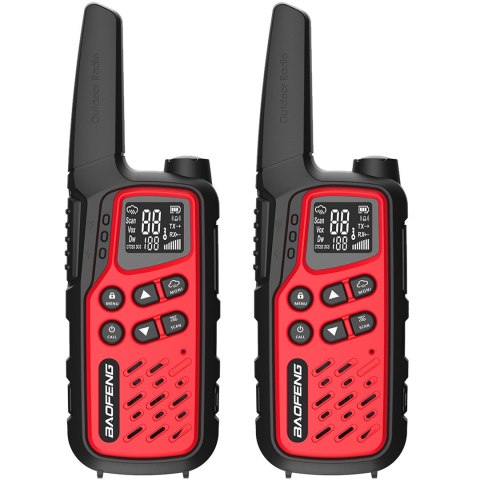 Krótkofalówka Baofeng BF-T25E czerwona Krótkofalówka Baofeng BF-T25E czerwona