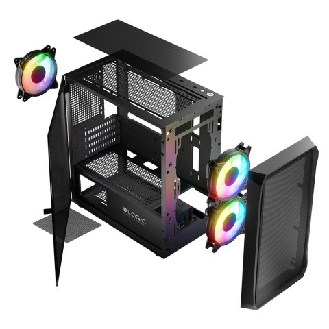 LOGIC OBUDOWA PORTOS ARGB MINI USB 3.0 BLACK LOGIC OBUDOWA PORTOS ARGB MINI USB 3.0 BLACK