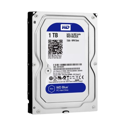 Dysk HDD WD Blue WD10EZEX (1 TB ; 3.5"; 64 MB; 7200 obr/min) Dysk HDD WD Blue WD10EZEX (1 TB ; 3.5"; 64 MB; 7200 obr/min)