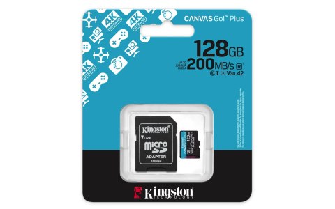 KINGSTON microSDXC Canvas Go Plus 128GB + Adapter KINGSTON microSDXC Canvas Go Plus 128GB + Adapter