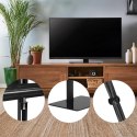 MACLEAN UNIWERSALNY STOJAK DO TV NA SZAFKĘ RTV PODSTAWKA, MAX. 40KG, MAX. VESA 600X400, DLA TV 32-75" MC-386