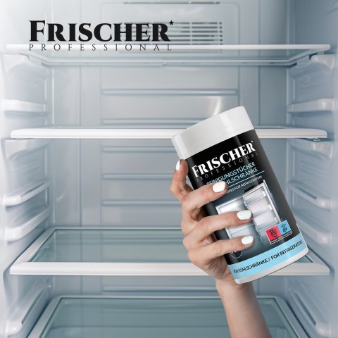 Wilgotne ściereczki do czyszczenia lodówek Frischer 60 szt Wilgotne ściereczki do czyszczenia lodówek Frischer 60 szt