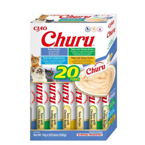 INABA CHURU Varietes Tuńczyk -przysmak dla kota 20x14 g INABA CHURU Varietes Tuńczyk -przysmak dla kota 20x14 g