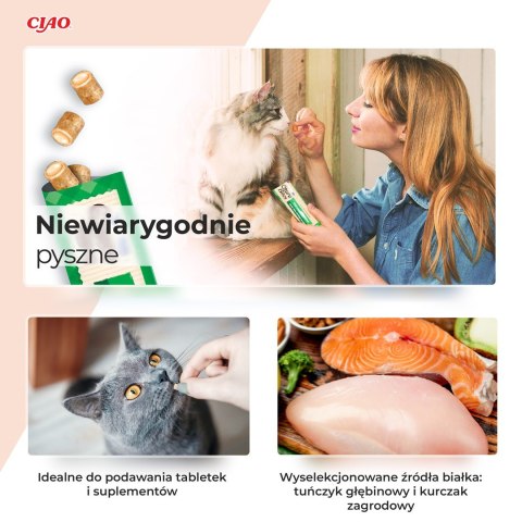 INABA Churu Bites Wrapy z kurczakiem - przysmak dla kota - 3x10 g INABA Churu Bites Wrapy z kurczakiem - przysmak dla kota - 3x10 g
