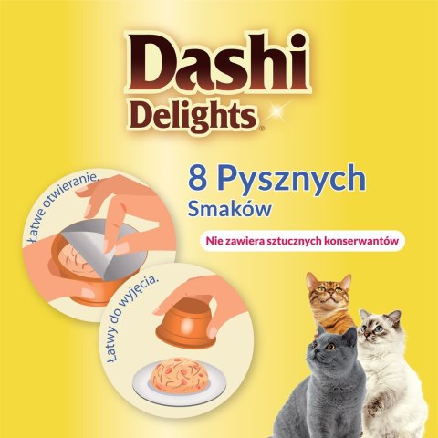 INABA DASHI DELIGHTS Kurczak Tuńczyk 70g bulion dla kota INABA DASHI DELIGHTS Kurczak Tuńczyk 70g bulion dla kota