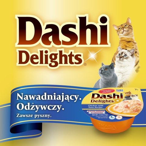 INABA DASHI DELIGHTS Kurczak Tuńczyk & Przegrzebki 70g bulion dla kota INABA DASHI DELIGHTS Kurczak Tuńczyk & Przegrzebki 70g bulion dla kota