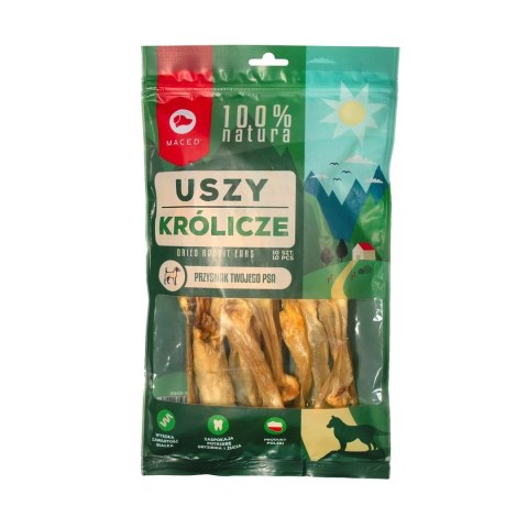 MACED uszy królicze naturalne - przysmak dla psa - 10 szt. MACED uszy królicze naturalne - przysmak dla psa - 10 szt.