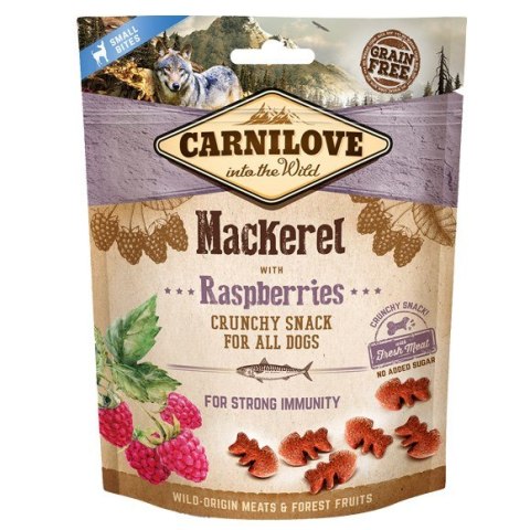 CARNILOVE Fresh Crunchy Makrela z malinami - przysmak dla psa - 200 g CARNILOVE Fresh Crunchy Makrela z malinami - przysmak dla psa - 200 g