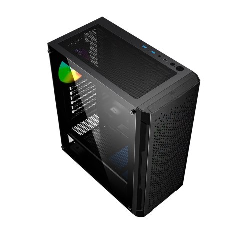 GEMBIRD OBUDOWA FORNAX 400X MIDI-TOWER (2X USB 3.0, 1X USB 2.0, HD AUDIO, SZKLANY PANEL BOCZNY, PODŚWIETLENIE ARGB) CZARNA GEMBIRD OBUDOWA FORNAX 400X MIDI-TOWER (2X USB 3.0, 1X USB 2.0, HD AUDIO, SZKLANY PANEL BOCZNY, PODŚWIETLENIE ARGB) CZARNA
