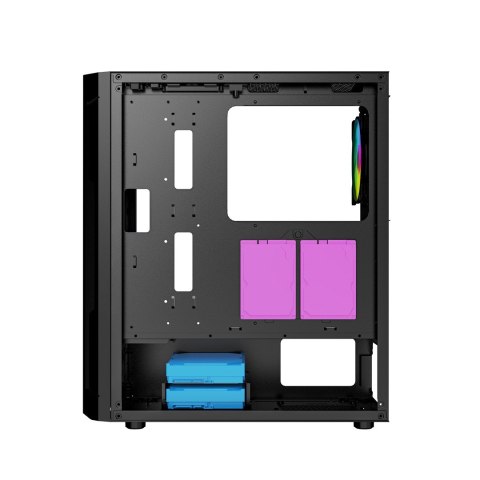 GEMBIRD OBUDOWA FORNAX 400X MIDI-TOWER (2X USB 3.0, 1X USB 2.0, HD AUDIO, SZKLANY PANEL BOCZNY, PODŚWIETLENIE ARGB) CZARNA GEMBIRD OBUDOWA FORNAX 400X MIDI-TOWER (2X USB 3.0, 1X USB 2.0, HD AUDIO, SZKLANY PANEL BOCZNY, PODŚWIETLENIE ARGB) CZARNA