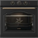 Gorenje | BOS67371CLB | Piekarnik | 77 L | Wielofunkcyjny | EcoClean | Sterowanie mechaniczne | Funkcja pary | Wysokość 59,5 cm