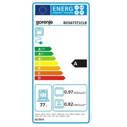 Gorenje | BOS67371CLB | Piekarnik | 77 L | Wielofunkcyjny | EcoClean | Sterowanie mechaniczne | Funkcja pary | Wysokość 59,5 cm Gorenje | BOS67371CLB | Piekarnik | 77 L | Wielofunkcyjny | EcoClean | Sterowanie mechaniczne | Funkcja pary | Wysokość 59,5 cm