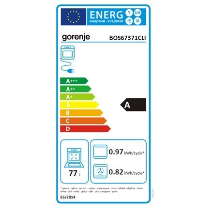 Gorenje | BOS67371CLI | Piekarnik | 77 L | Wielofunkcyjny | EcoClean | Sterowanie mechaniczne | Funkcja pary | Wysokość 59,5 cm Gorenje | BOS67371CLI | Piekarnik | 77 L | Wielofunkcyjny | EcoClean | Sterowanie mechaniczne | Funkcja pary | Wysokość 59,5 cm