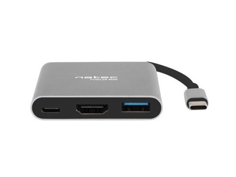 NATEC MULTI PORT FOWLER MINI (USB-C PD, USB 3.0, HDMI 4K) NMP-1607 NATEC MULTI PORT FOWLER MINI (USB-C PD, USB 3.0, HDMI 4K) NMP-1607
