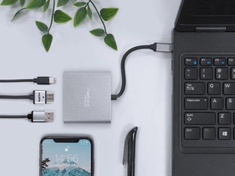 NATEC MULTI PORT FOWLER MINI (USB-C PD, USB 3.0, HDMI 4K) NMP-1607 NATEC MULTI PORT FOWLER MINI (USB-C PD, USB 3.0, HDMI 4K) NMP-1607