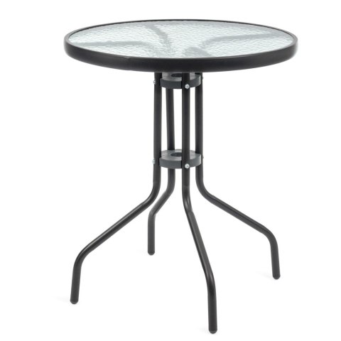 Stolik ogrodowy ze szklanym blatem JUPITER 60cm Stolik ogrodowy ze szklanym blatem JUPITER 60cm