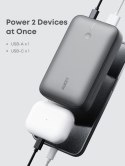 AUKEY POWERBANK 20 000 MAH, USB-C 22,5W, USB-A,MINI, SZARY